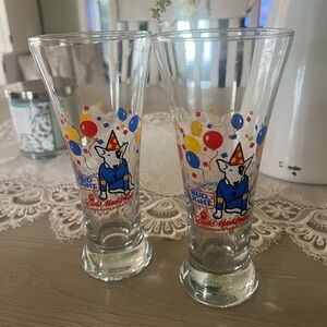 Spuds Mackenzie Glasses - Pair